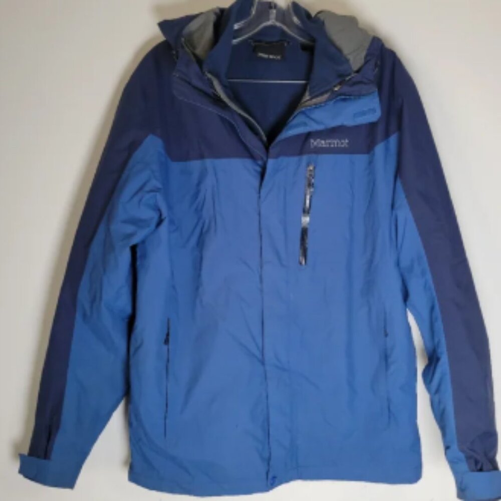 Mens Marmot Bastione Component 3-in-1 Jacket Royal Blue/ Navy with Liner Size M